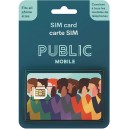 Public Mobile MULTI FORMAT (STANDARD - MICRO- NANO)CARTE SIM 