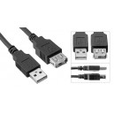 USB EXTENSION CABLE M-F  1.5M