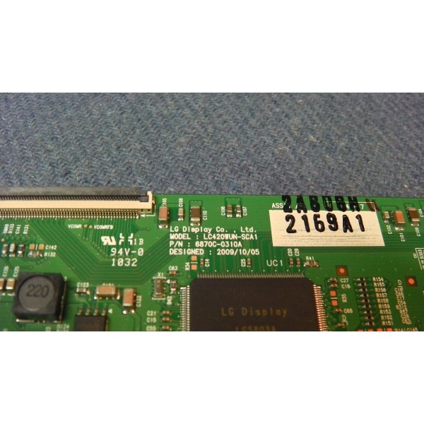 Carte T-Con Pour Téléviseur Toshiba 42VL963 - Occasion En état De Fonctionnement