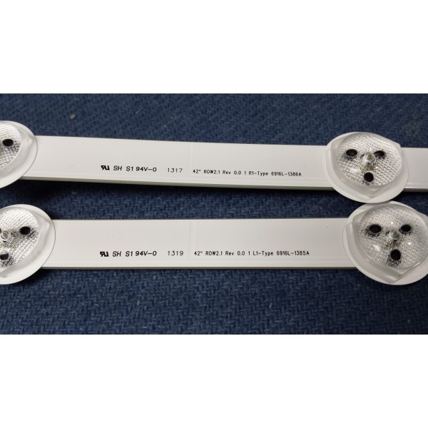 Kit/10 LED-Streifen Für LG 42LA6230 42LN5400 6916L-1385A - Foto 5