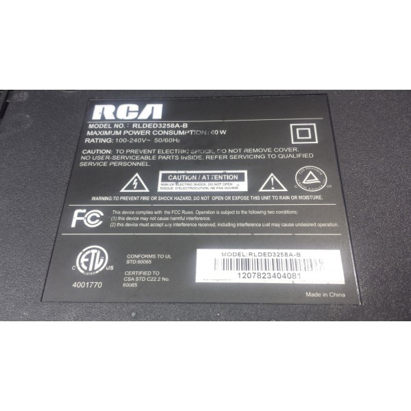 Carte Mère + Alimentation Pour TV RCA RLDED3258A-C - Pièce H16081390 - Neuf