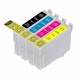 EPSON E-691, E-692, E-693, E-694 Compatible Black, Cyan, Magenta & Yellow Ink Cartridges Combo Pack 
